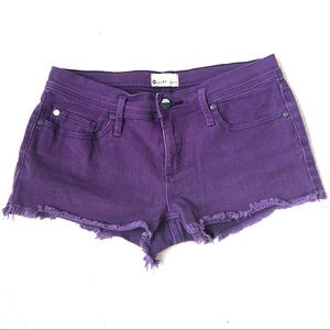 Purple Roxy Jean Shorts